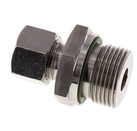 G 3/4'' Außengewinde x 12L Gerader Schneidring aus Edelstahl mit FKM-Dichtung 315 Bar DIN 2353