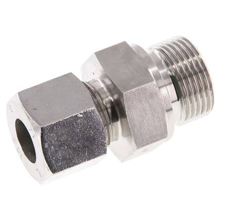 G 3/4'' Außengewinde x 14S Gerader Schneidring aus Edelstahl mit FKM-Dichtung 630 bar DIN 2353