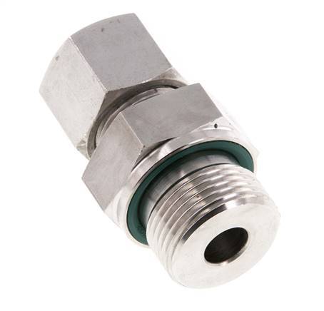 G 3/4'' Außengewinde x 14S Gerader Schneidring aus Edelstahl mit FKM-Dichtung 630 bar DIN 2353