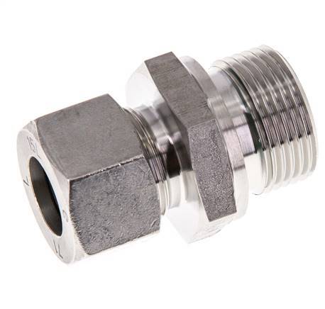 G 3/4'' Außengewinde x 15L Gerader Schneidring aus Edelstahl mit FKM-Dichtung 315 Bar DIN 2353