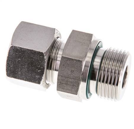 G 3/4'' Außengewinde x 16S Gerader Schneidring aus Edelstahl mit FKM-Dichtung 400 bar DIN 2353