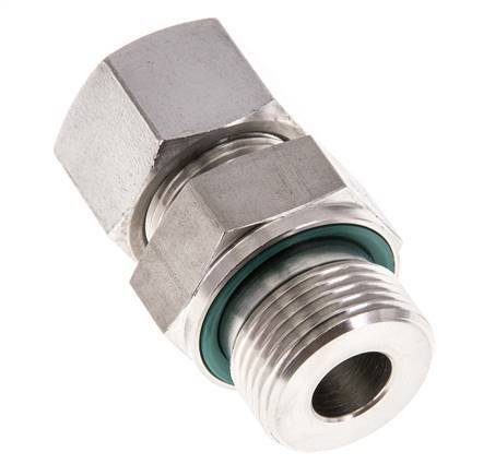 G 3/4'' Außengewinde x 16S Gerader Schneidring aus Edelstahl mit FKM-Dichtung 400 bar DIN 2353