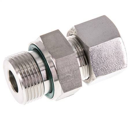 G 3/4'' Außengewinde x 16S Gerader Schneidring aus Edelstahl mit FKM-Dichtung 400 bar DIN 2353