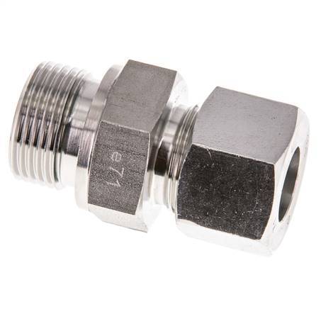 G 3/4'' Außengewinde x 16S Gerader Schneidring aus Edelstahl mit FKM-Dichtung 400 bar DIN 2353