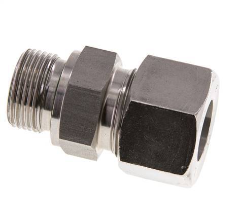 G 3/4'' Außengewinde x 20S Gerader Schneidring aus Edelstahl mit FKM-Dichtung 400 bar DIN 2353