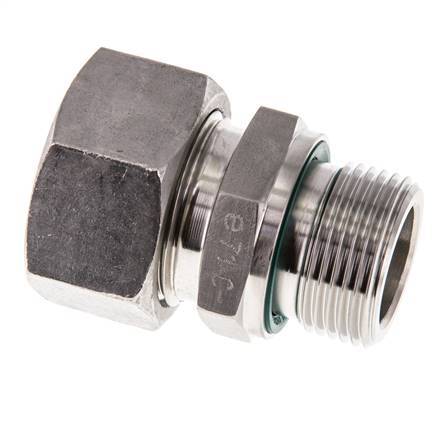 G 3/4'' Außengewinde x 22L Gerader Schneidring aus Edelstahl mit FKM-Dichtung 160 bar DIN 2353