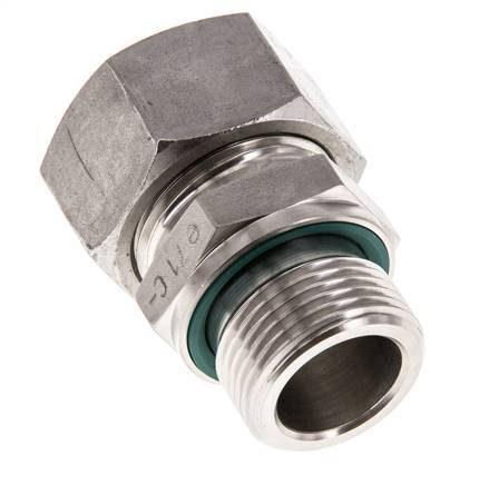 G 3/4'' Außengewinde x 22L Gerader Schneidring aus Edelstahl mit FKM-Dichtung 160 bar DIN 2353