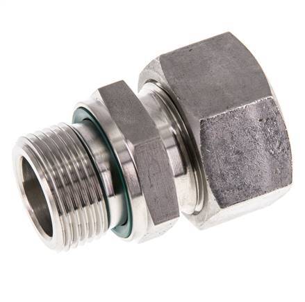 G 3/4'' Außengewinde x 22L Gerader Schneidring aus Edelstahl mit FKM-Dichtung 160 bar DIN 2353