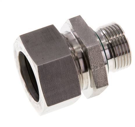 G 3/4'' Außengewinde x 28L Gerader Schneidring aus Edelstahl mit FKM-Dichtung 160 bar DIN 2353