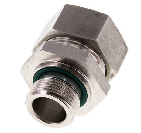 G 3/4'' Außengewinde x 28L Gerader Schneidring aus Edelstahl mit FKM-Dichtung 160 bar DIN 2353