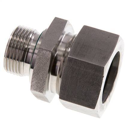 G 3/4'' Außengewinde x 28L Gerader Schneidring aus Edelstahl mit FKM-Dichtung 160 bar DIN 2353
