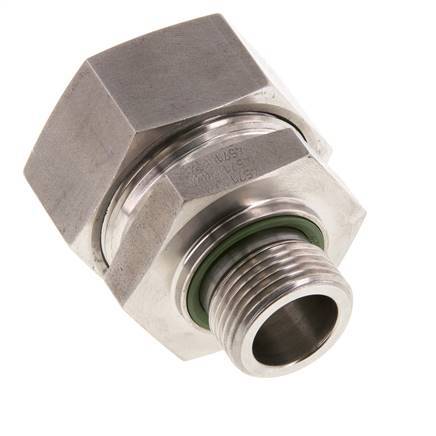 G 3/4'' Außengewinde x 35L Gerader Schneidring aus Edelstahl mit FKM-Dichtung 160 bar DIN 2353