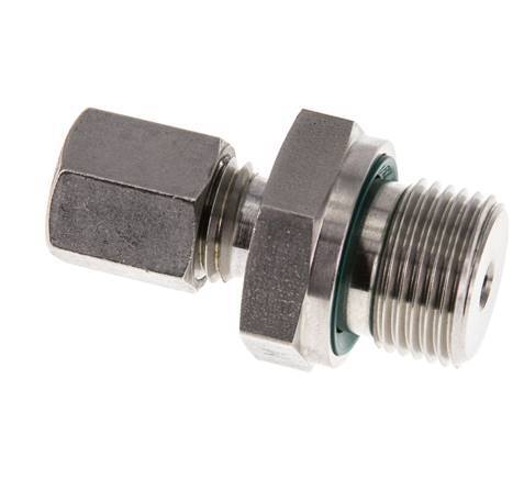 G 3/8'' Außengewinde x 6L Gerader Schneidring aus Edelstahl mit FKM-Dichtung 315 bar DIN 2353