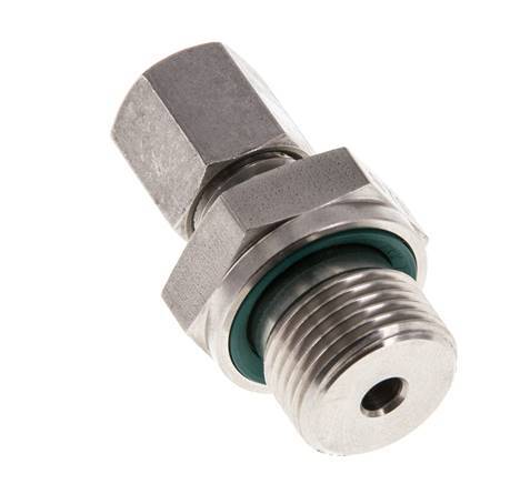 G 3/8'' Außengewinde x 6L Gerader Schneidring aus Edelstahl mit FKM-Dichtung 315 bar DIN 2353