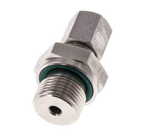 G 3/8'' Außengewinde x 6L Gerader Schneidring aus Edelstahl mit FKM-Dichtung 315 bar DIN 2353