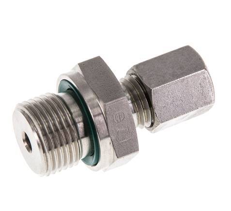 G 3/8'' Außengewinde x 6L Gerader Schneidring aus Edelstahl mit FKM-Dichtung 315 bar DIN 2353