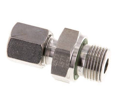 G 3/8'' Außengewinde x 6S Gerader Schneidring aus Edelstahl mit FKM-Dichtung 630 bar DIN 2353