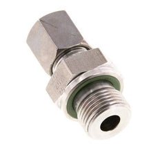 G 3/8'' Außengewinde x 6S Gerader Schneidring aus Edelstahl mit FKM-Dichtung 630 bar DIN 2353