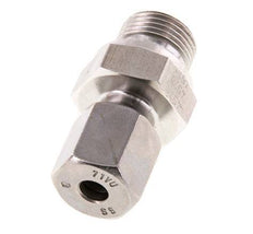 G 3/8'' Außengewinde x 6S Gerader Schneidring aus Edelstahl mit FKM-Dichtung 630 bar DIN 2353