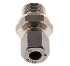 G 3/8'' Außengewinde x 8L Gerader Schneidring aus Edelstahl mit FKM-Dichtung 315 bar DIN 2353