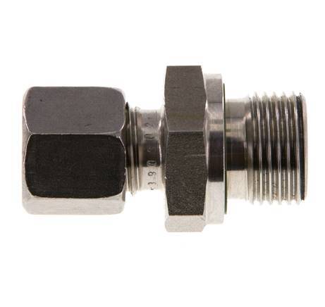 G 3/8'' Außengewinde x 8L Gerader Schneidring aus Edelstahl mit FKM-Dichtung 315 bar DIN 2353