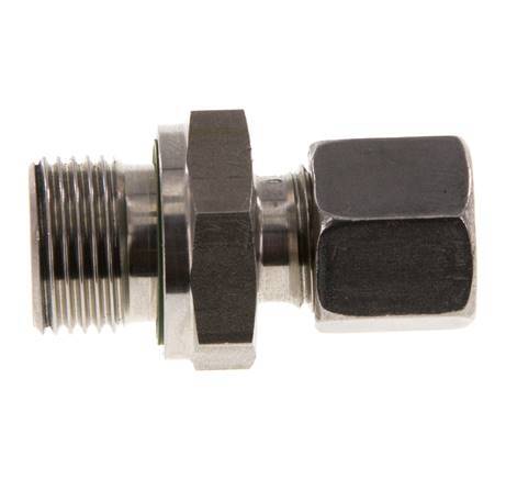 G 3/8'' Außengewinde x 8L Gerader Schneidring aus Edelstahl mit FKM-Dichtung 315 bar DIN 2353