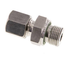 G 3/8'' Außengewinde x 8S Gerader Schneidring aus Edelstahl mit FKM-Dichtung 630 bar DIN 2353