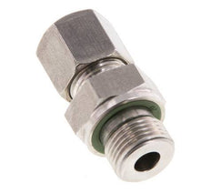 G 3/8'' Außengewinde x 8S Gerader Schneidring aus Edelstahl mit FKM-Dichtung 630 bar DIN 2353