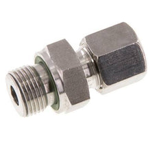 G 3/8'' Außengewinde x 8S Gerader Schneidring aus Edelstahl mit FKM-Dichtung 630 bar DIN 2353