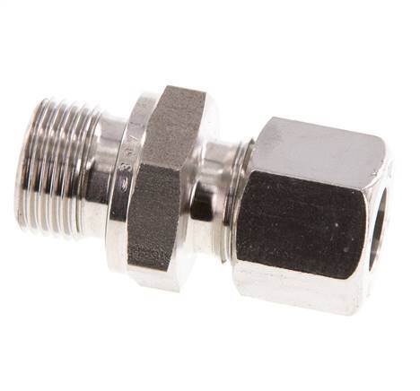 G 3/8'' Außengewinde x 10L Gerader Schneidring aus Edelstahl mit FKM-Dichtung 315 bar DIN 2353