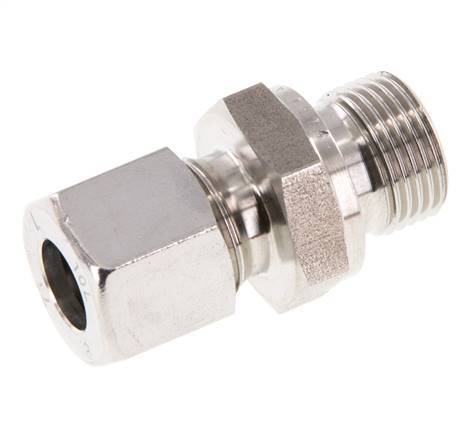 G 3/8'' Außengewinde x 10L Gerader Schneidring aus Edelstahl mit FKM-Dichtung 315 bar DIN 2353