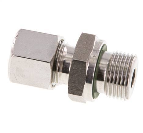 G 3/8'' Außengewinde x 10L Gerader Schneidring aus Edelstahl mit FKM-Dichtung 315 bar DIN 2353