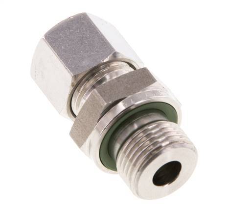 G 3/8'' Außengewinde x 10L Gerader Schneidring aus Edelstahl mit FKM-Dichtung 315 bar DIN 2353