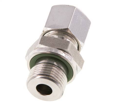 G 3/8'' Außengewinde x 10L Gerader Schneidring aus Edelstahl mit FKM-Dichtung 315 bar DIN 2353