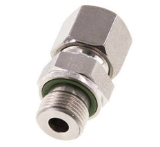 G 3/8'' Außengewinde x 10S Gerader Schneidring aus Edelstahl mit FKM-Dichtung 630 bar DIN 2353