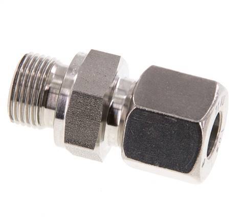 G 3/8'' Außengewinde x 10S Gerader Schneidring aus Edelstahl mit FKM-Dichtung 630 bar DIN 2353