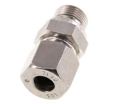 G 3/8'' Außengewinde x 10S Gerader Schneidring aus Edelstahl mit FKM-Dichtung 630 bar DIN 2353