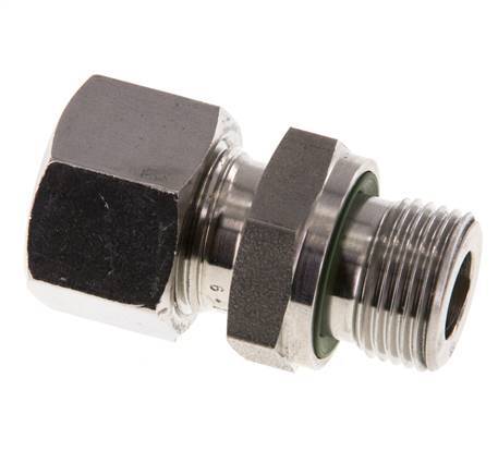 G 3/8'' Außengewinde x 12L Gerader Schneidring aus Edelstahl mit FKM-Dichtung 315 Bar DIN 2353