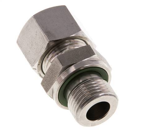 G 3/8'' Außengewinde x 12L Gerader Schneidring aus Edelstahl mit FKM-Dichtung 315 Bar DIN 2353