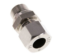 G 3/8'' Außengewinde x 12L Gerader Schneidring aus Edelstahl mit FKM-Dichtung 315 Bar DIN 2353