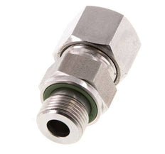 G 3/8'' Außengewinde x 12S Gerader Schneidring aus Edelstahl mit FKM-Dichtung 630 bar DIN 2353