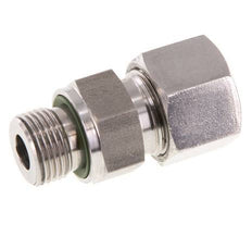 G 3/8'' Außengewinde x 12S Gerader Schneidring aus Edelstahl mit FKM-Dichtung 630 bar DIN 2353