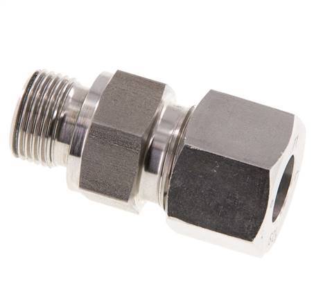 G 3/8'' Außengewinde x 12S Gerader Schneidring aus Edelstahl mit FKM-Dichtung 630 bar DIN 2353