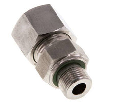 G 3/8'' Außengewinde x 14S Gerader Schneidring aus Edelstahl mit FKM-Dichtung 630 bar DIN 2353