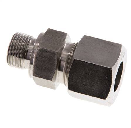 G 3/8'' Außengewinde x 14S Gerader Schneidring aus Edelstahl mit FKM-Dichtung 630 bar DIN 2353