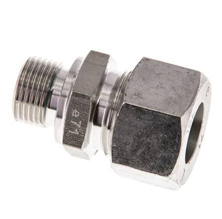 G 3/8'' Außengewinde x 15L Gerader Schneidring aus Edelstahl mit FKM-Dichtung 315 Bar DIN 2353