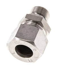 G 3/8'' Außengewinde x 15L Gerader Schneidring aus Edelstahl mit FKM-Dichtung 315 Bar DIN 2353