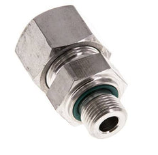 G 3/8'' Außengewinde x 16S Gerader Schneidring aus Edelstahl mit FKM-Dichtung 400 bar DIN 2353