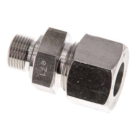 G 3/8'' Außengewinde x 16S Gerader Schneidring aus Edelstahl mit FKM-Dichtung 400 bar DIN 2353