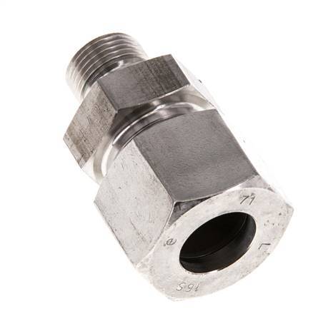 G 3/8'' Außengewinde x 16S Gerader Schneidring aus Edelstahl mit FKM-Dichtung 400 bar DIN 2353